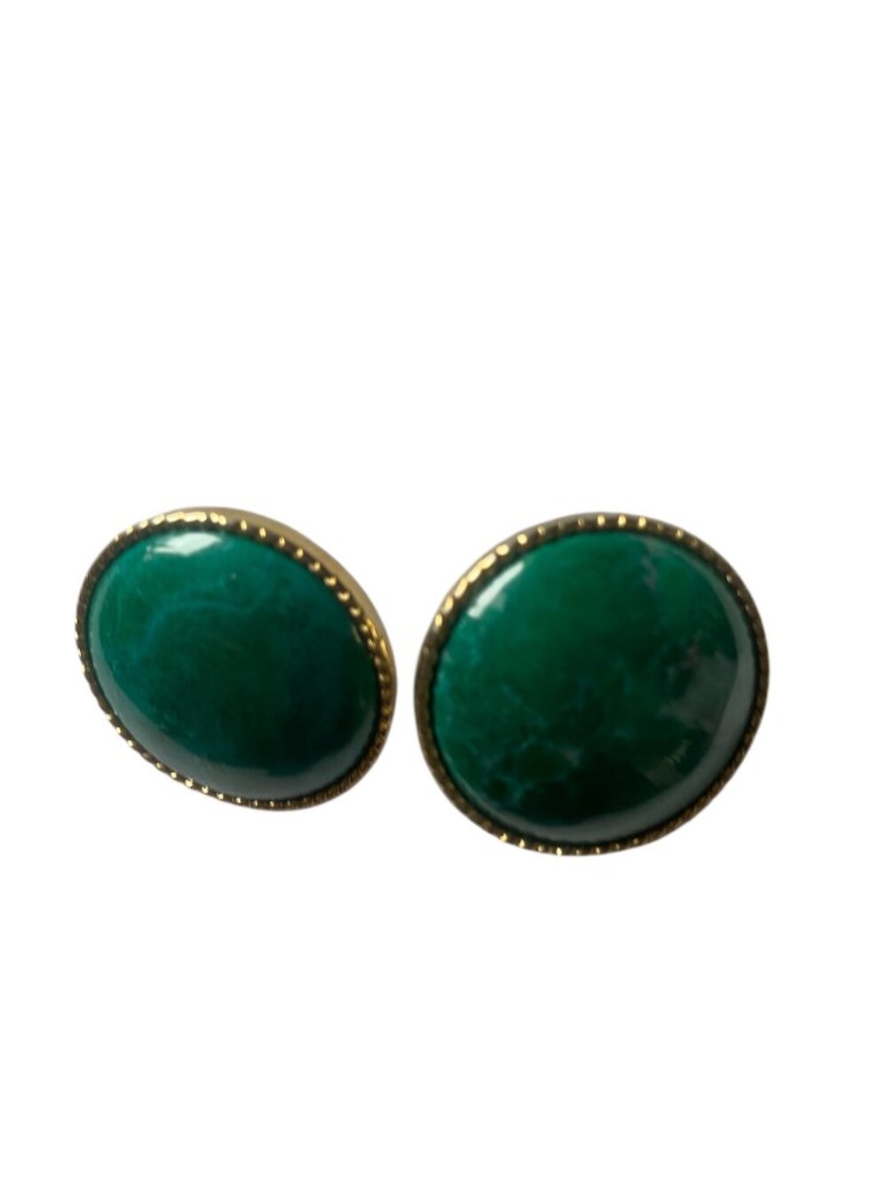 Vintage turquoise clip on earrings